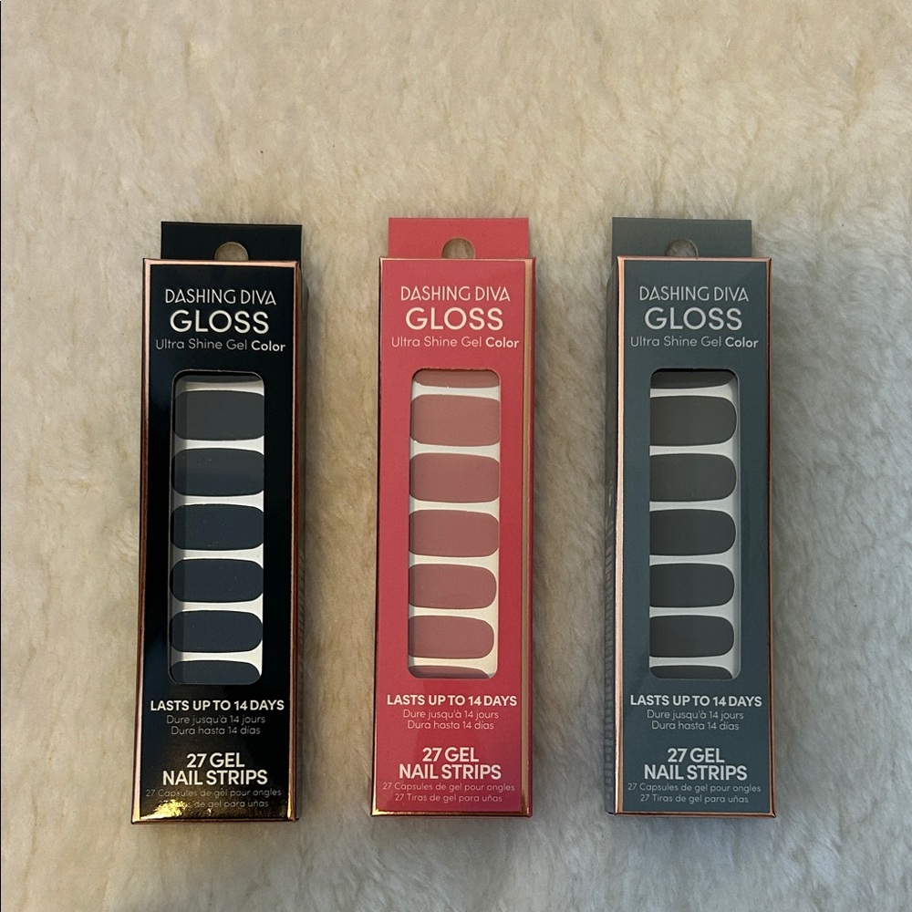Dashing Diva Gloss Gel Nail Strips (set of 3)